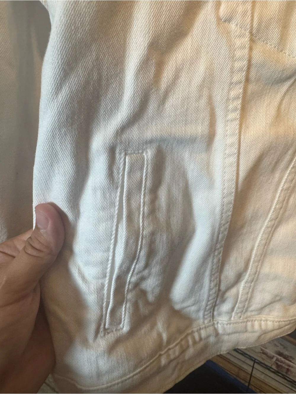 GAP Women's White Denim Jacket